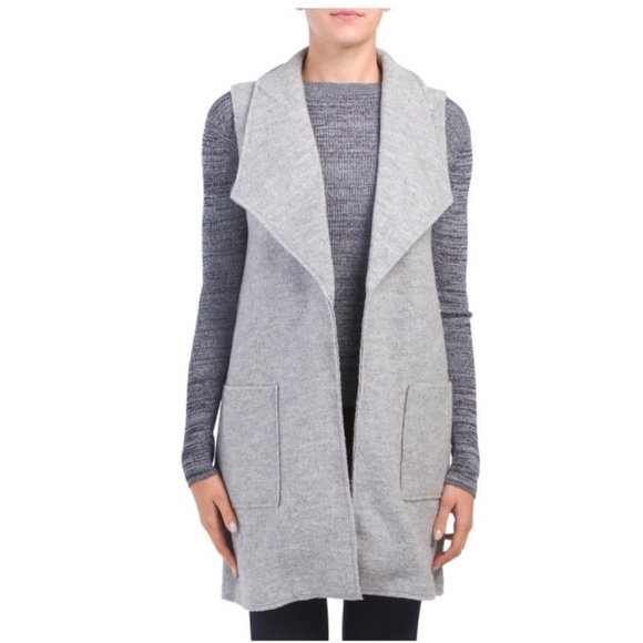 Coats | Tahari Boiled Wool Vest 